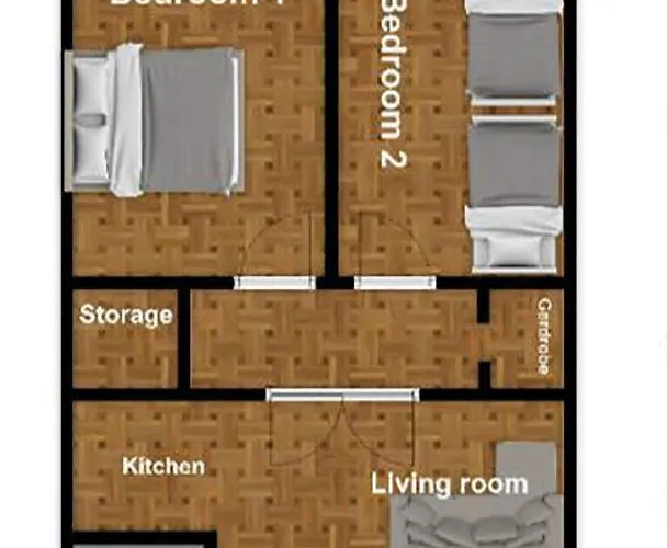 Free Parking - Dob50 Spacious - 2 Separate Bedroom, 5 People, Ac, Wifi * Budapešť