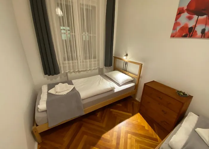 Free Parking - Dob50 Spacious - 2 Separate Bedroom, 5 People, Ac, Wifi Apartmán Budapešť