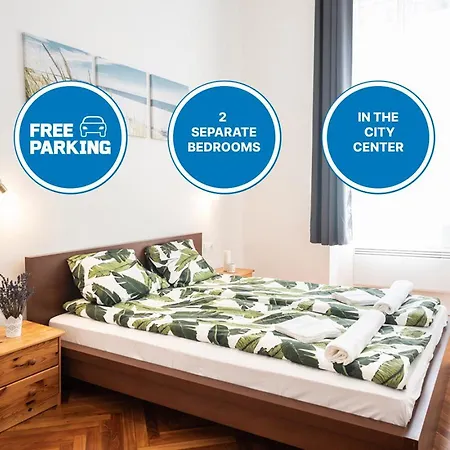 Free Parking - Dob50 Spacious - 2 Separate Bedroom, 5 People, Ac, Wifi דירה *